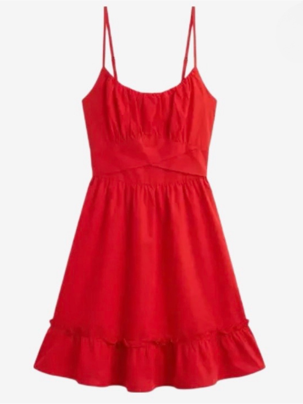 Red Spaghetti-Strap Dress